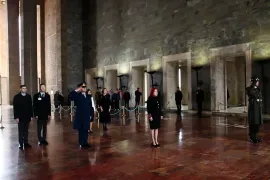 Türk Amerikan Dernekleri Federasyonu Heyeti Anıtkabir’de